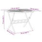 vidaXL Mesa de jardín plegable madera maciza de acacia Ø110x75 cm vidaXL Mesa de jardín plegable madera maciza de acacia Ø110x75 cm
