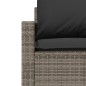 vidaXL Set de sofás de jardín 4 pzas y cojines ratán sintético gris vidaXL Set de sofás de jardín 4 pzas y cojines ratán sintético gris
