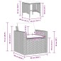 vidaXL Set de sofás de jardín 4 pzas y cojines ratán sintético gris vidaXL Set de sofás de jardín 4 pzas y cojines ratán sintético gris