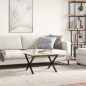 vidaXL Patas de mesa de centro estructura X hierro fundido 60x40x38 cm