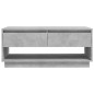 vidaXL Mesa de centro madera contrachapada gris hormigón 102,5x55x44cm vidaXL Mesa de centro madera contrachapada gris hormigón 102,5x55x44cm