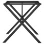 vidaXL Patas de mesa de comedor estructura X hierro fundido 60x60x73cm vidaXL Patas de mesa de comedor estructura X hierro fundido 60x60x73cm