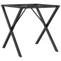 vidaXL Patas de mesa de comedor estructura X hierro fundido 60x60x73cm vidaXL Patas de mesa de comedor estructura X hierro fundido 60x60x73cm
