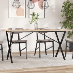 vidaXL Patas de mesa comedor estructura X hierro fundido 140x60x73 cm