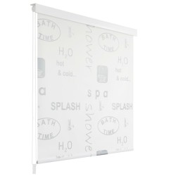 vidaXL Persiana enrollable de ducha Splash 80x240 cm