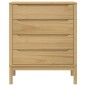vidaXL Cómoda cajonera FLORO madera maciza de pino marrón cera vidaXL Cómoda cajonera FLORO madera maciza de pino marrón cera