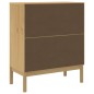 vidaXL Cómoda cajonera FLORO madera maciza de pino marrón cera vidaXL Cómoda cajonera FLORO madera maciza de pino marrón cera