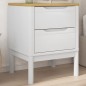 vidaXL Mesita de noche FLORO madera maciza de pino blanco 45x39x57 cm vidaXL Mesita de noche FLORO madera maciza de pino blanco 45x39x57 cm