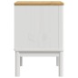 vidaXL Mesita de noche FLORO madera maciza de pino blanco 45x39x57 cm vidaXL Mesita de noche FLORO madera maciza de pino blanco 45x39x57 cm