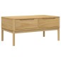 vidaXL Mesa de centro FLORO madera de pino marrón cera 99x55,5x45 cm vidaXL Mesa de centro FLORO madera de pino marrón cera 99x55,5x45 cm