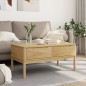 vidaXL Mesa de centro FLORO madera de pino marrón cera 99x55,5x45 cm vidaXL Mesa de centro FLORO madera de pino marrón cera 99x55,5x45 cm