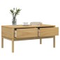 vidaXL Mesa de centro FLORO madera de pino marrón cera 99x55,5x45 cm vidaXL Mesa de centro FLORO madera de pino marrón cera 99x55,5x45 cm