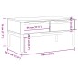vidaXL Mesa de centro FLORO madera de pino marrón cera 99x55,5x45 cm vidaXL Mesa de centro FLORO madera de pino marrón cera 99x55,5x45 cm