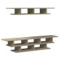 vidaXL Muebles de TV de pared madera de ingeniería roble Sonoma vidaXL Muebles de TV de pared madera de ingeniería roble Sonoma