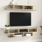 vidaXL Muebles de TV de pared madera de ingeniería roble Sonoma vidaXL Muebles de TV de pared madera de ingeniería roble Sonoma
