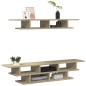 vidaXL Muebles de TV de pared madera de ingeniería roble Sonoma vidaXL Muebles de TV de pared madera de ingeniería roble Sonoma