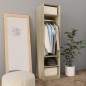 vidaXL Armario de madera contrachapada color roble 50x50x200 cm vidaXL Armario de madera contrachapada color roble 50x50x200 cm
