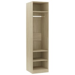 vidaXL Armario de madera contrachapada color roble 50x50x200 cm