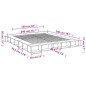 vidaXL Estructura de cama madera de ingeniería marrón roble 200x200 cm vidaXL Estructura de cama madera de ingeniería marrón roble 200x200 cm