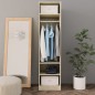 vidaXL Armario de madera contrachapada color roble 50x50x200 cm vidaXL Armario de madera contrachapada color roble 50x50x200 cm