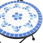 vidaXL Juego de bistró de mosaico de hierro y cerámica azul y blanco vidaXL Juego de bistró de mosaico de hierro y cerámica azul y blanco