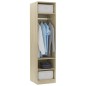 vidaXL Armario de madera contrachapada color roble 50x50x200 cm vidaXL Armario de madera contrachapada color roble 50x50x200 cm