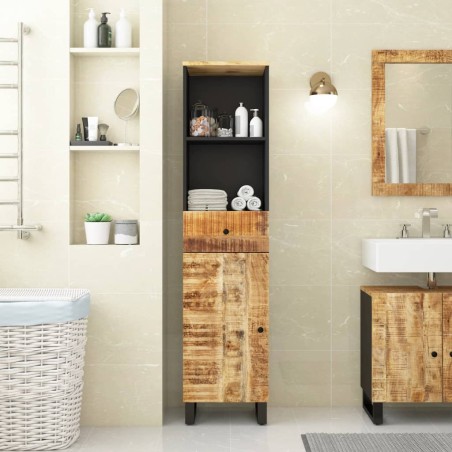 vidaXL Mueble de baño madera maciza de mango 38x33x160 cm