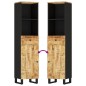 vidaXL Mueble de baño madera maciza de mango 38x33x160 cm vidaXL Mueble de baño madera maciza de mango 38x33x160 cm