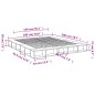 vidaXL Estructura de cama madera de ingeniería roble ahumado 180x200cm vidaXL Estructura de cama madera de ingeniería roble ahumado 180x200cm