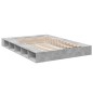 vidaXL Estructura de cama madera de ingeniería gris hormigón 160x200cm vidaXL Estructura de cama madera de ingeniería gris hormigón 160x200cm