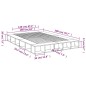 vidaXL Estructura de cama madera de ingeniería gris hormigón 160x200cm vidaXL Estructura de cama madera de ingeniería gris hormigón 160x200cm