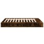 vidaXL Estructura de cama madera de ingeniería roble ahumado 150x200cm vidaXL Estructura de cama madera de ingeniería roble ahumado 150x200cm