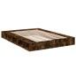 vidaXL Estructura de cama madera de ingeniería roble ahumado 150x200cm vidaXL Estructura de cama madera de ingeniería roble ahumado 150x200cm