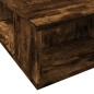 vidaXL Estructura de cama madera de ingeniería roble ahumado 150x200cm vidaXL Estructura de cama madera de ingeniería roble ahumado 150x200cm