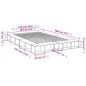 vidaXL Estructura de cama madera de ingeniería roble ahumado 150x200cm vidaXL Estructura de cama madera de ingeniería roble ahumado 150x200cm