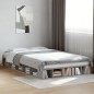 vidaXL Estructura de cama madera de ingeniería gris hormigón 120x200cm vidaXL Estructura de cama madera de ingeniería gris hormigón 120x200cm