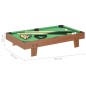 vidaXL Mini mesa de billar marrón y verde 92x52x19 cm vidaXL Mini mesa de billar marrón y verde 92x52x19 cm