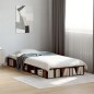 vidaXL Estructura de cama madera de ingeniería roble ahumado 90x200 cm vidaXL Estructura de cama madera de ingeniería roble ahumado 90x200 cm