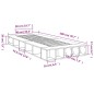 vidaXL Estructura de cama madera de ingeniería roble ahumado 90x200 cm vidaXL Estructura de cama madera de ingeniería roble ahumado 90x200 cm