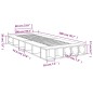 vidaXL Estructura de cama madera de ingeniería marrón roble 100x200 cm vidaXL Estructura de cama madera de ingeniería marrón roble 100x200 cm