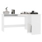 vidaXL Escritorio forma de L madera contrachapada blanco 120x140x75 cm vidaXL Escritorio forma de L madera contrachapada blanco 120x140x75 cm