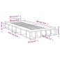 vidaXL Estructura de cama madera de ingeniería roble ahumado 90x190 cm vidaXL Estructura de cama madera de ingeniería roble ahumado 90x190 cm