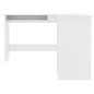 vidaXL Escritorio forma de L madera contrachapada blanco 120x140x75 cm vidaXL Escritorio forma de L madera contrachapada blanco 120x140x75 cm
