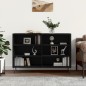 vidaXL Aparador de madera contrachapada negro 103,5x35x70 cm vidaXL Aparador de madera contrachapada negro 103,5x35x70 cm