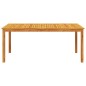 vidaXL Juego de comedor para jardín 7 piezas madera maciza acacia