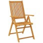 vidaXL Juego de comedor para jardín 7 piezas madera maciza acacia