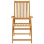 vidaXL Juego de comedor para jardín 7 piezas madera maciza acacia