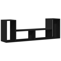 vidaXL Muebles para TV 2 uds madera de ingeniería negro 75x30x50 cm