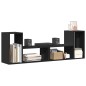vidaXL Muebles para TV 2 uds madera de ingeniería negro 75x30x50 cm vidaXL Muebles para TV 2 uds madera de ingeniería negro 75x30x50 cm