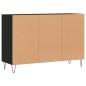 vidaXL Aparador de madera contrachapada negro 103,5x35x70 cm vidaXL Aparador de madera contrachapada negro 103,5x35x70 cm